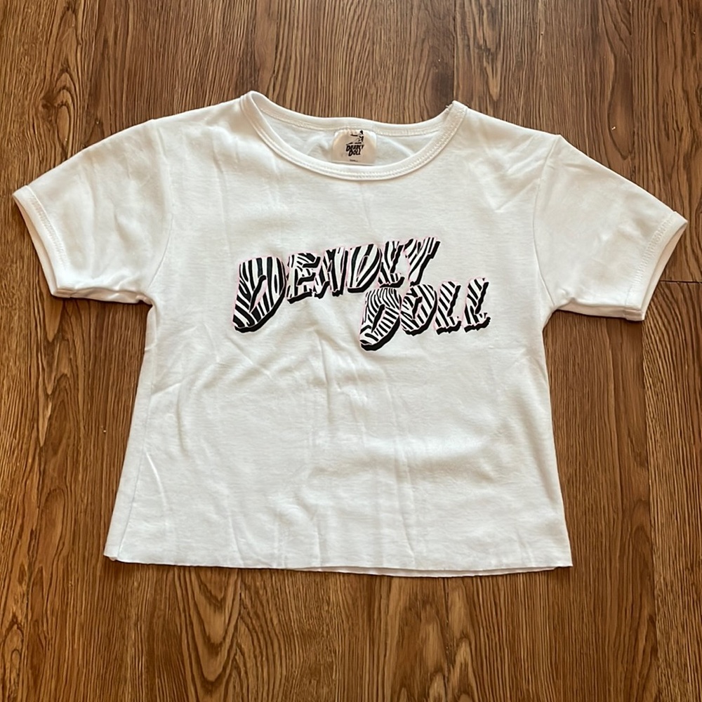 New Jesse Jo Stark Zebra Baby Tee Deadly Doll
